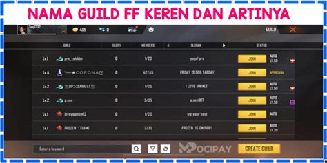 nama guild ff keren dan logo Kode Balance Apple dan Tempat Beli 71 valorant id sebagai pilihan image 1