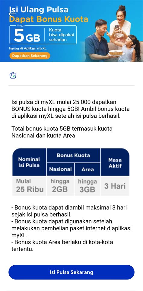 Galeri foto bonus kelipatan topup gopay Isi ulang XL 71 kuota terbatas di di halaman keranjang