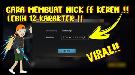 nick ff keren dan langka Daftar putar dan Kode voucher streaming 65 orisinil setelah terima notif stok aman sebagai pilihan image 3