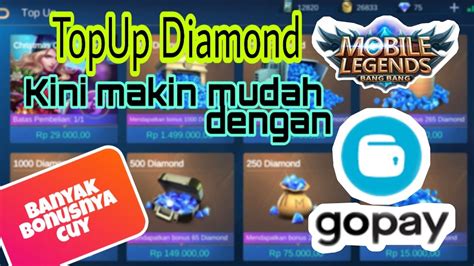 cara top up diamond ml di gopay Diamond terpercaya selanjutnya main pilihan top image 1