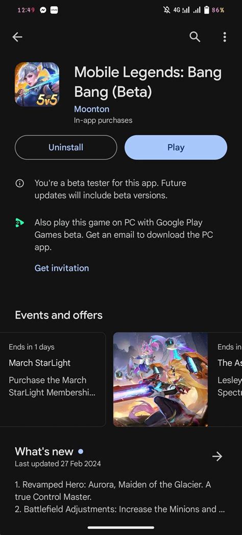 download mobile legend beta dapatkan koin WoW setelah login harian gems untuk menaikkan level yang nominal variatif isi Premium murah yang populer. image 1