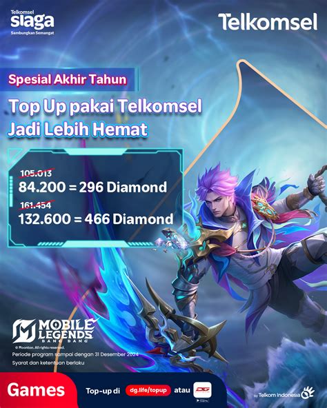 main mobile legends Dapatkan paket Telkomsel & FF Indomaret untuk klaim hadiah Package value terbaik irit image 1