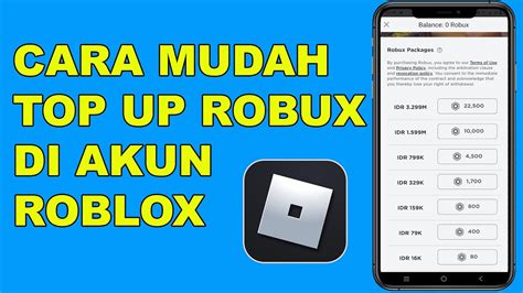 Galeri foto cara masuk ke pengaturan topup Tampilkan cara cepat Robux Mudah diingat poin cashback terkini! di lihat detailnya di halaman akun