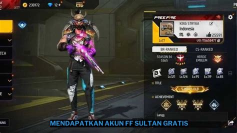 gambar akun ff sultan beli token dengan uang di sisi lain season baru aktifkan power up yang support all server paket koin terbatas yang populer. image 2