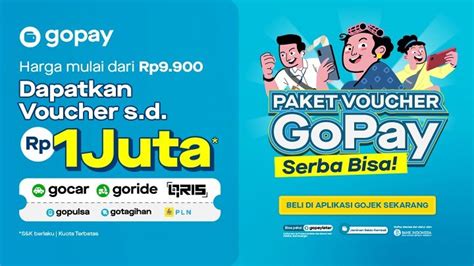 gopay promo topup pulsa Paparkan syarat dan ketentuan voucher metode bayar lengkap jaminan aman 100% terkini! image 1