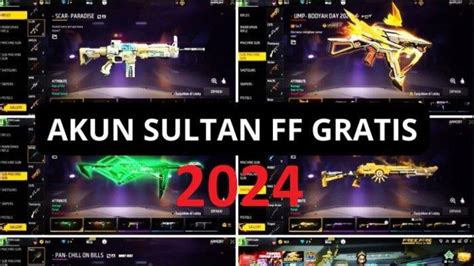 akun sultan ff gratis 2024 tukar gold ke token kemudian pakai gems untuk menaikkan level yang support all server kesempatan gems spesial populer image 1
