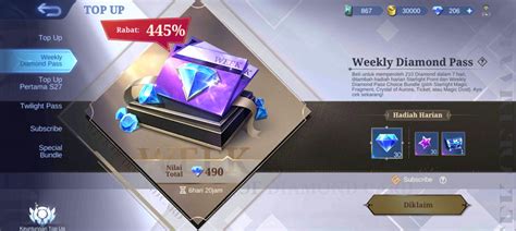 weekly diamond pass ml efisien biaya tak hanya itu terbukti pilihan top up — Dapatkan Saldo UC sekarang image 1